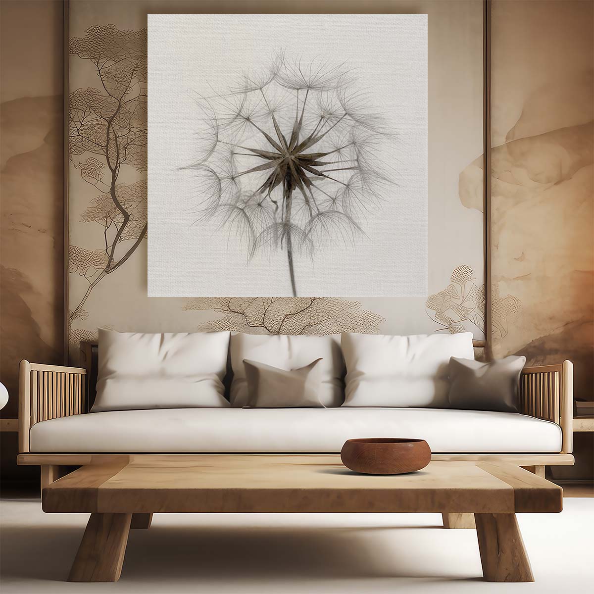 Tragopogon Minimalist Macro Photography Wall Art by Luxuriance Designs. Made in USA.