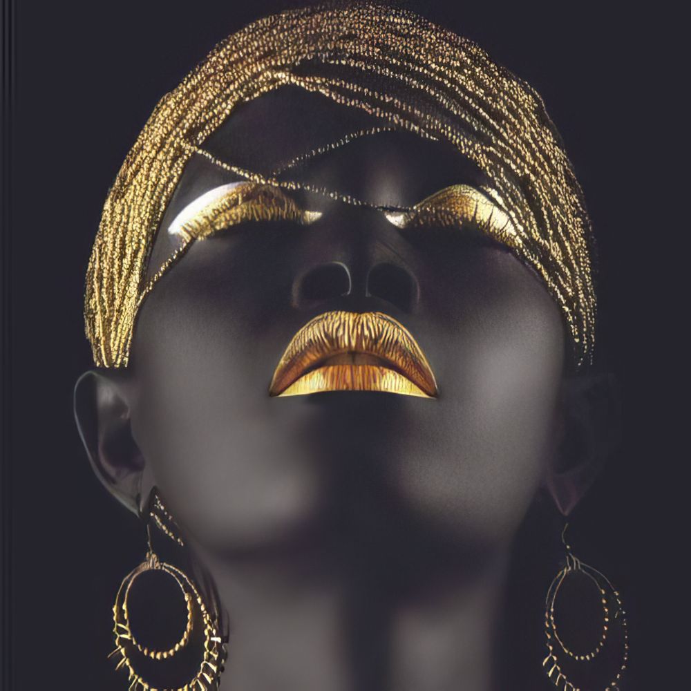 Black Women Wall Art, Prints, and Posters Collection by Luxuriance Designs