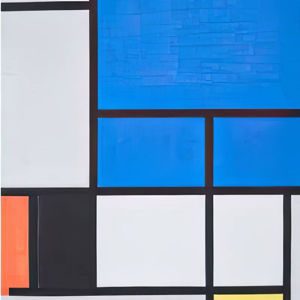 Piet Mondrian Wall Art, Prints, and Posters Collection by Luxuriance Designs