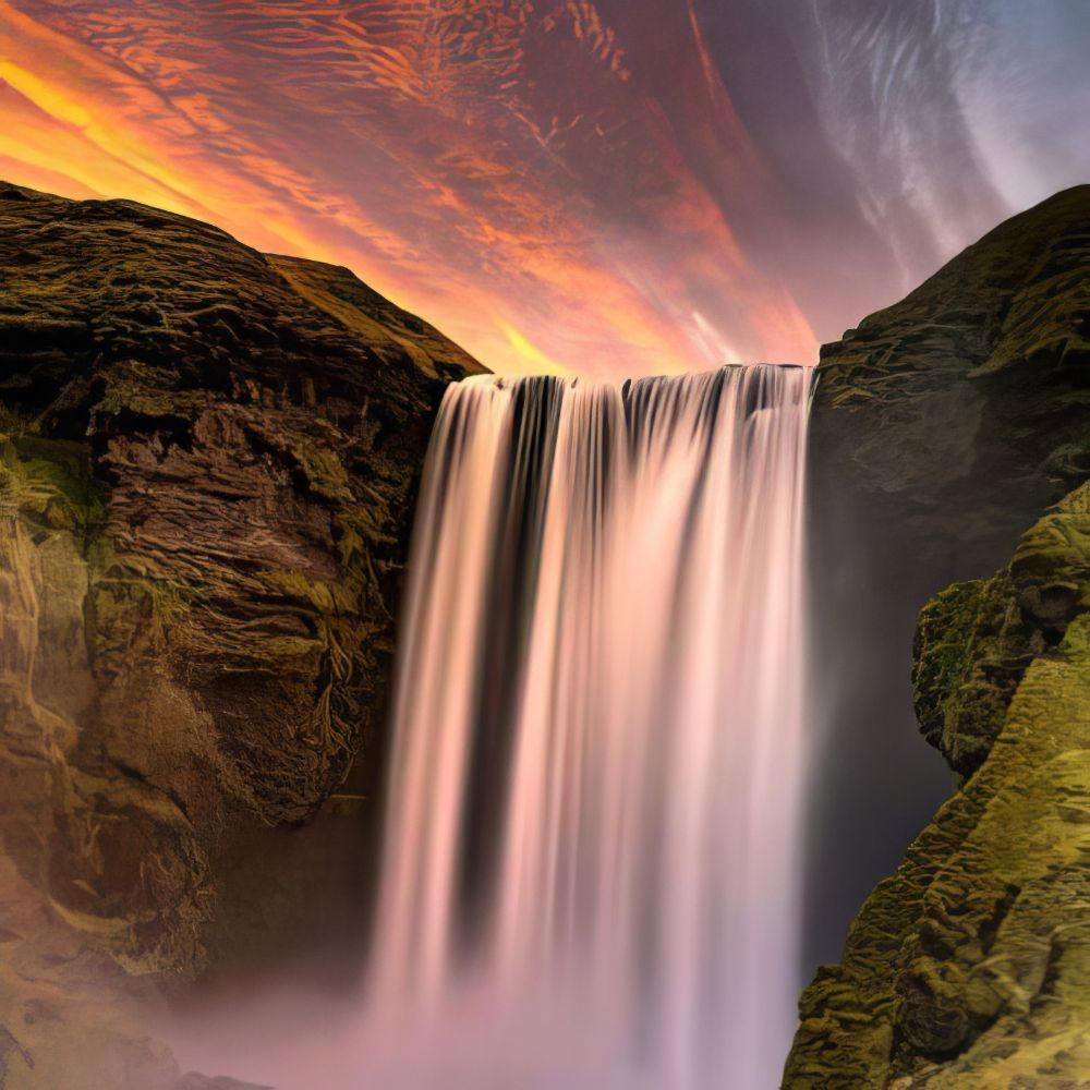 Waterfalls Wall Art, Prints, and Posters Collection by Luxuriance Designs