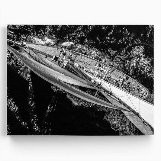 Antibes Yacht Race Aerial Maritime Masterpiece Wall Art by Luxuriance Designs. Made in USA.