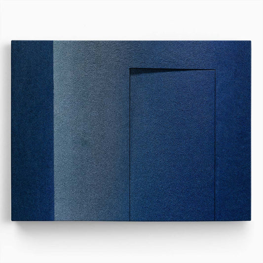 Minimalist Blue Doorway Geometry Abstract Wall Art by Luxuriance Designs. Made in USA.