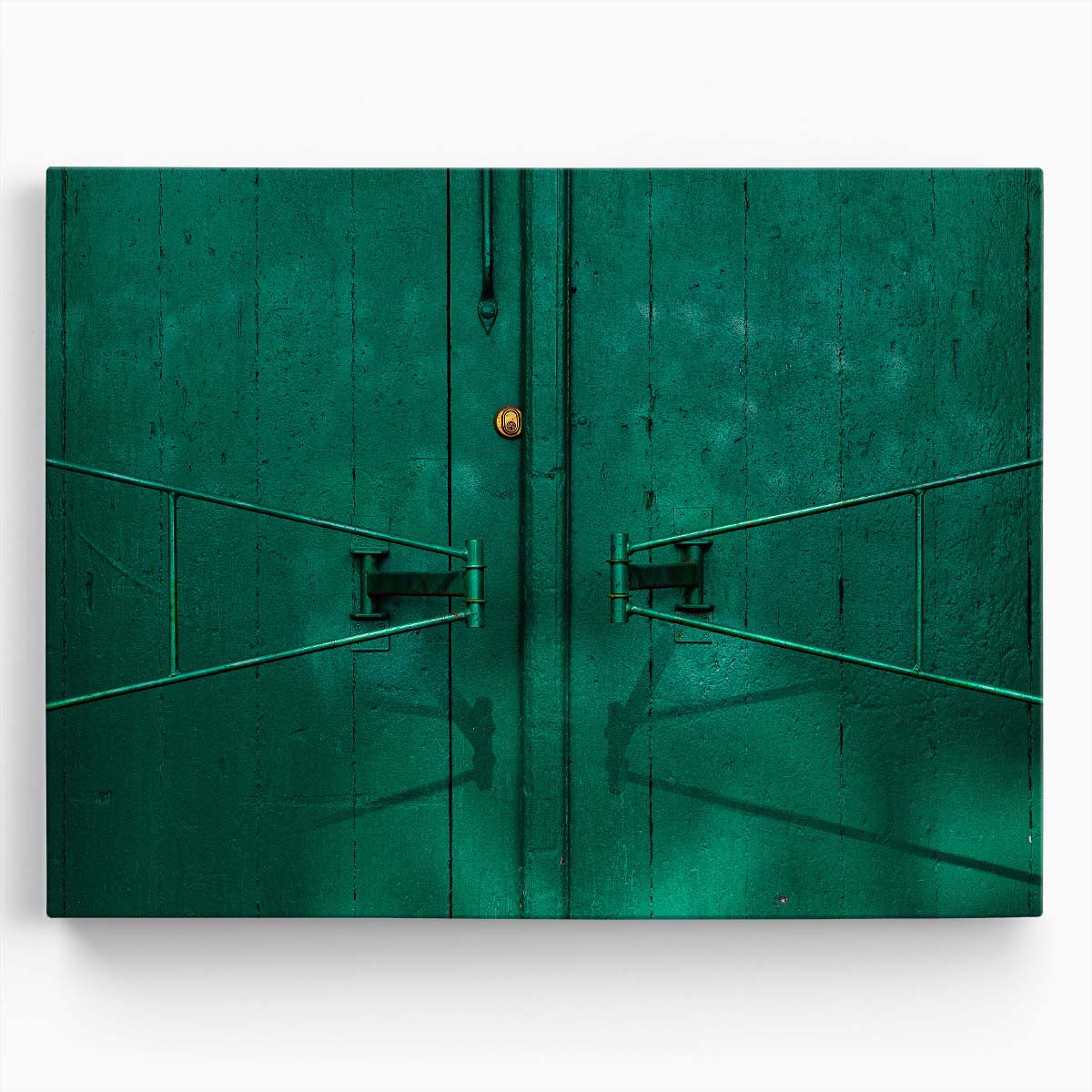 Green Gate Abstract Architecture Copenhagen Wall Art by Luxuriance Designs. Made in USA.