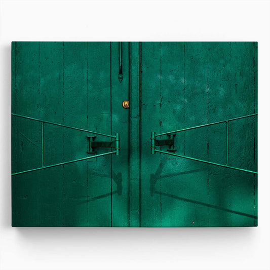 Green Gate Abstract Architecture Copenhagen Wall Art by Luxuriance Designs. Made in USA.