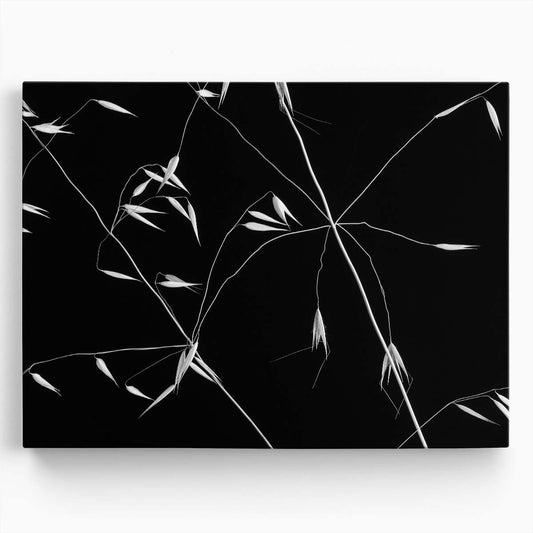 Monochrome Wheat Pattern Abstract Lines Wall Art by Luxuriance Designs. Made in USA.