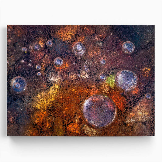 Frozen Cosmos & Autumnal Landscape Abstract Wall Art by Luxuriance Designs. Made in USA.