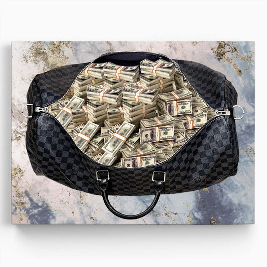 Bag Full Of Money Wall Art by Luxuriance Designs. Made in USA.