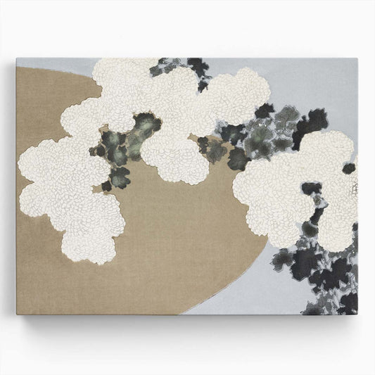 Vintage Sekka Momoyogusa Japanese Blossom Floral Wall Art by Luxuriance Designs. Made in USA.