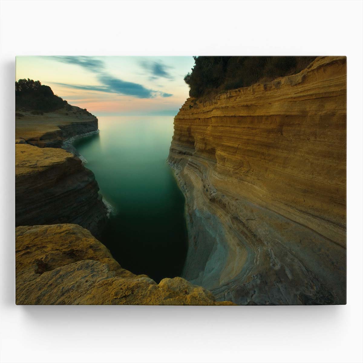 Corfu's Canal D'Amour Coastal Seascape Wall Art by Luxuriance Designs. Made in USA.