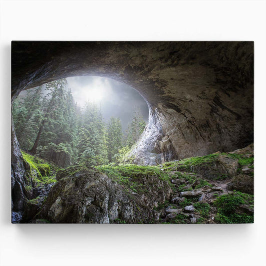 Bulgarian Devetashka Cave Sky Bridge Landscape Wall Art by Luxuriance Designs. Made in USA.