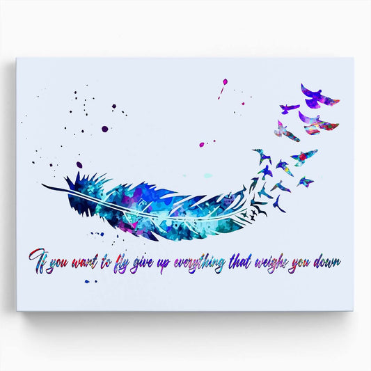 Fly Like A Bird Wall Art by Luxuriance Designs. Made in USA.