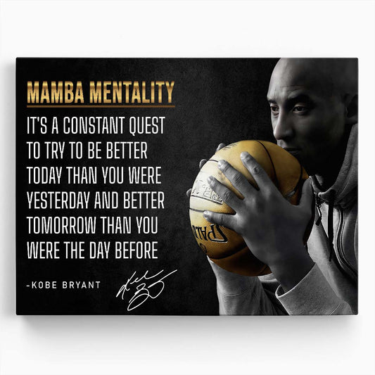 Kobe Bryant Constant Quest Wall Art by Luxuriance Designs. Made in USA.