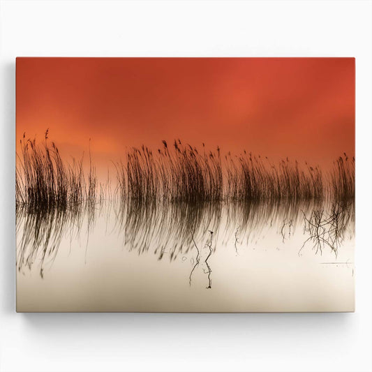 Serenity at Pateira de Fermentelos Tranquil Water & Reed Photography Wall Art by Luxuriance Designs. Made in USA.