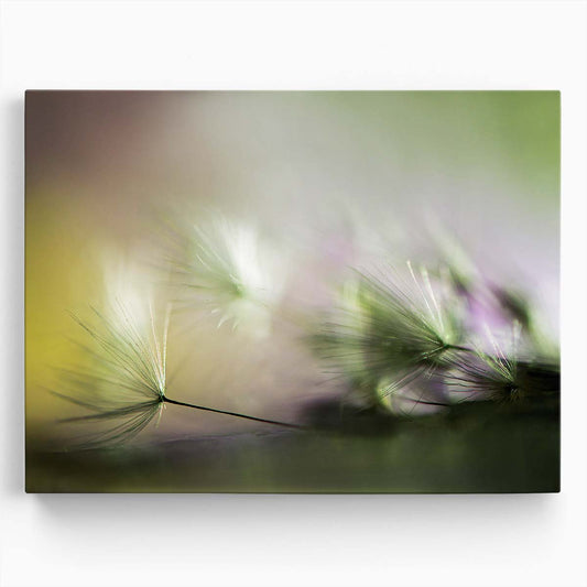 Romantic Dandelion Feather Bokeh Floral Wall Art by Luxuriance Designs. Made in USA.