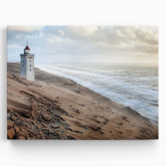 Rubjerg Knude Lighthouse Denmark Coastal Seascape Wall Art by Luxuriance Designs. Made in USA.