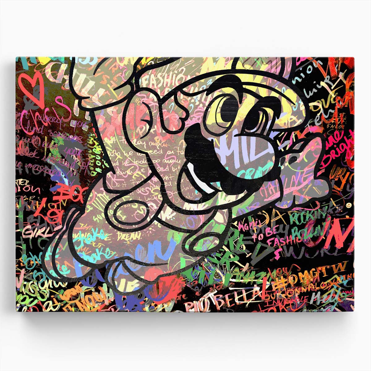 Super Mario Bros Graffiti Wall Art by Luxuriance Designs. Made in USA.