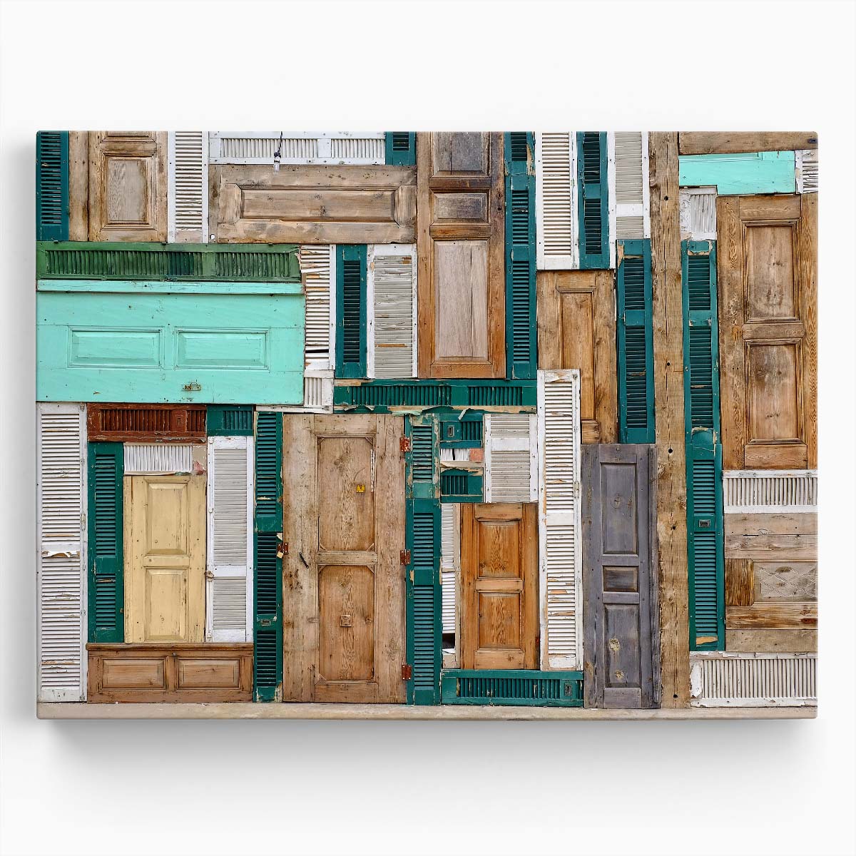 Abstract Doors & Urban Architecture Wall Art by Luxuriance Designs. Made in USA.