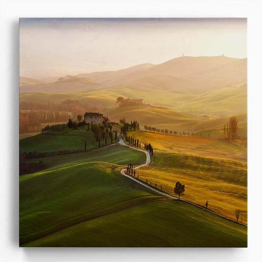 Iconic Tuscany Val d'Orcia Italian Landscape Photography Wall Art by Luxuriance Designs. Made in USA.