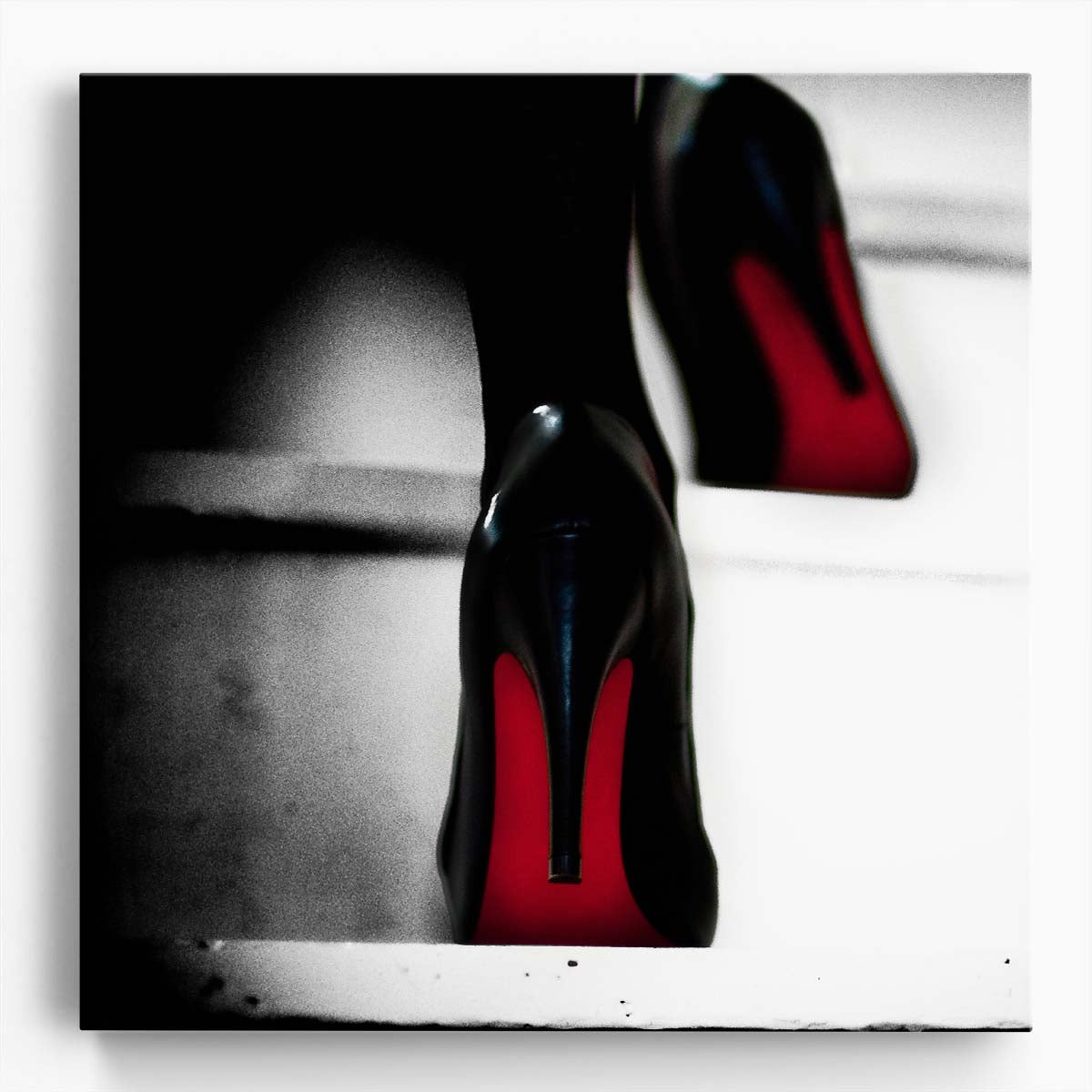 Abstract Parisian Louboutin High Heels Photography Wall Art by Luxuriance Designs. Made in USA.