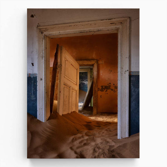 Abandoned Namibian Ghost Town Architecture Photography by Michael Zheng by Luxuriance Designs, made in USA