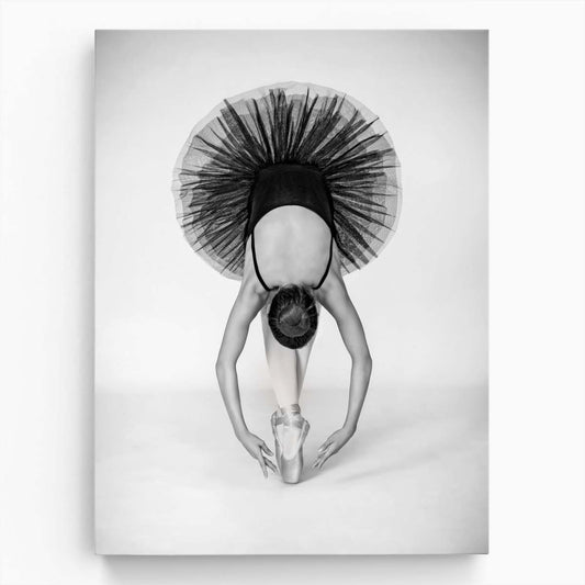 Ballet Dancer Performance, Monochrome Photography Wall Art by Luxuriance Designs, made in USA