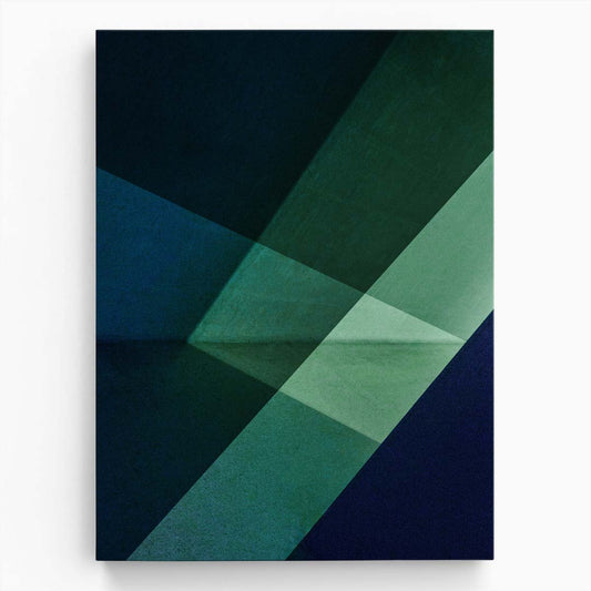 Minimalistic Lisbon Abstract Photography Blue-Green Geometric Shadows by Luxuriance Designs, made in USA