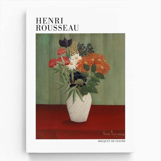 Floral Masterpiece Bouquet De Fleurs Illustration by Henri Rousseau by Luxuriance Designs, made in USA