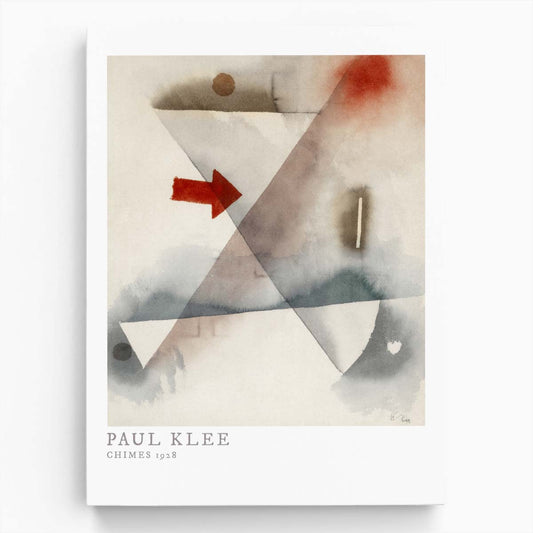 Paul Klee's 1928 Chimes Watercolor Illustration - Abstract Modern Masterpiece by Luxuriance Designs, made in USA