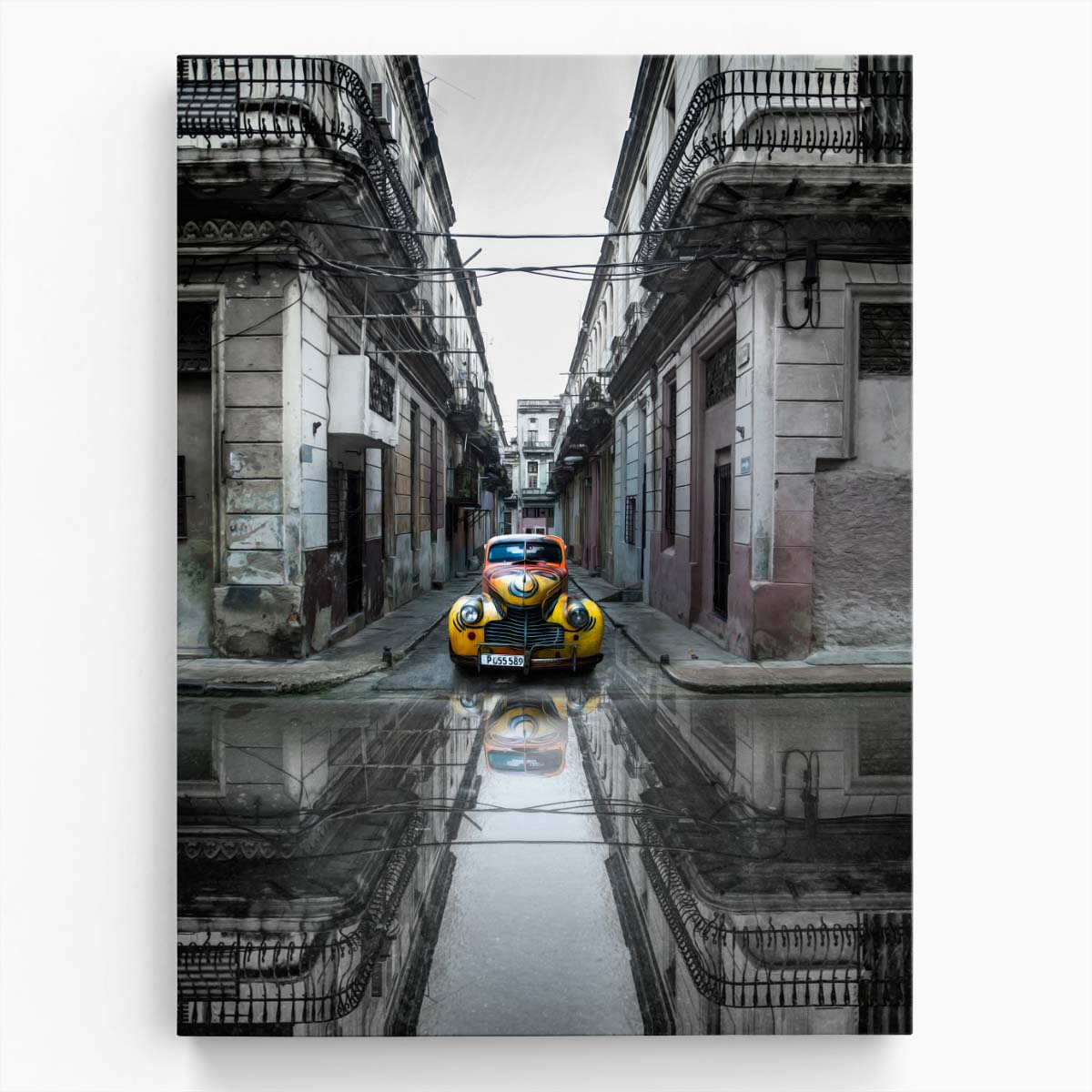 Vintage American Classic Car Street Photography, Havana Cuba by Luxuriance Designs, made in USA