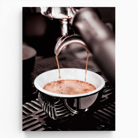 Barista's Espresso Coffee Cup Still Life Photography Artwork by Luxuriance Designs, made in USA