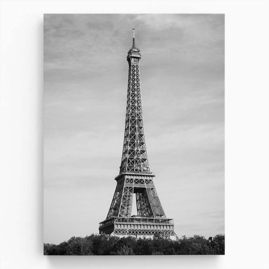 Paris Eiffel Tower Monochrome Photography Iconic Urban Landmark by Luxuriance Designs, made in USA