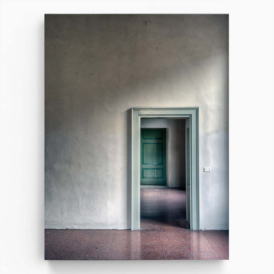 Architectural Photography Wall Art of Empty Room with Doorway Entrance by Luxuriance Designs, made in USA