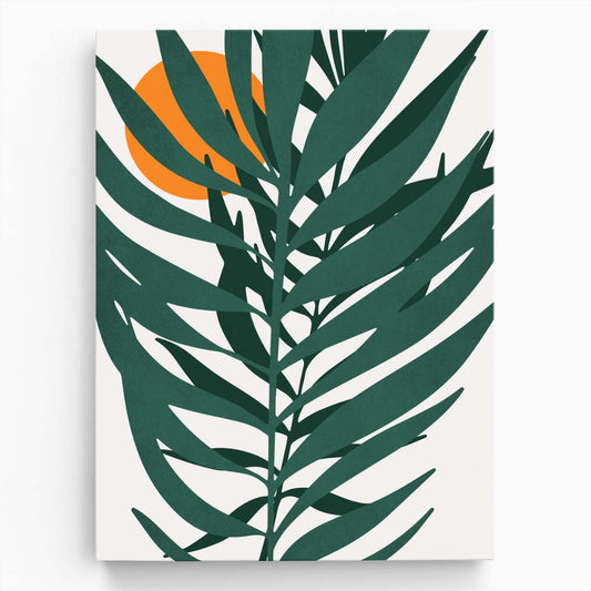 Kubistika's Sunlit Tropical Leaf Illustration, Bright Botanical Wall Art by Luxuriance Designs, made in USA