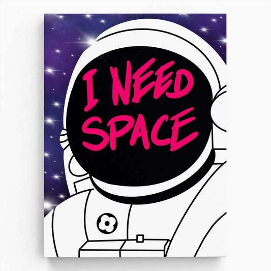 Inspirational Astronaut Space Typography Pop Art Illustration by Luxuriance Designs, made in USA
