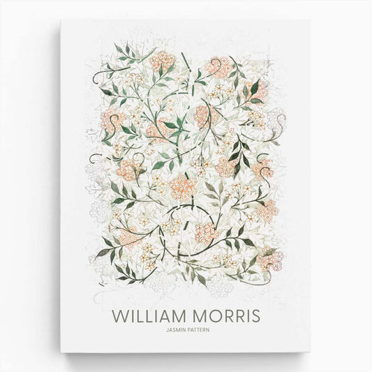 William Morris 'Jasmine' Vintage Botanical Illustration Wall Art by Luxuriance Designs, made in USA