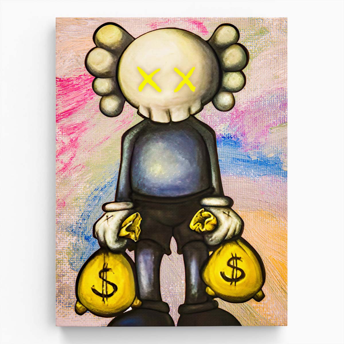 Kaws Money Heist Wall Art by Luxuriance Designs. Made in USA.