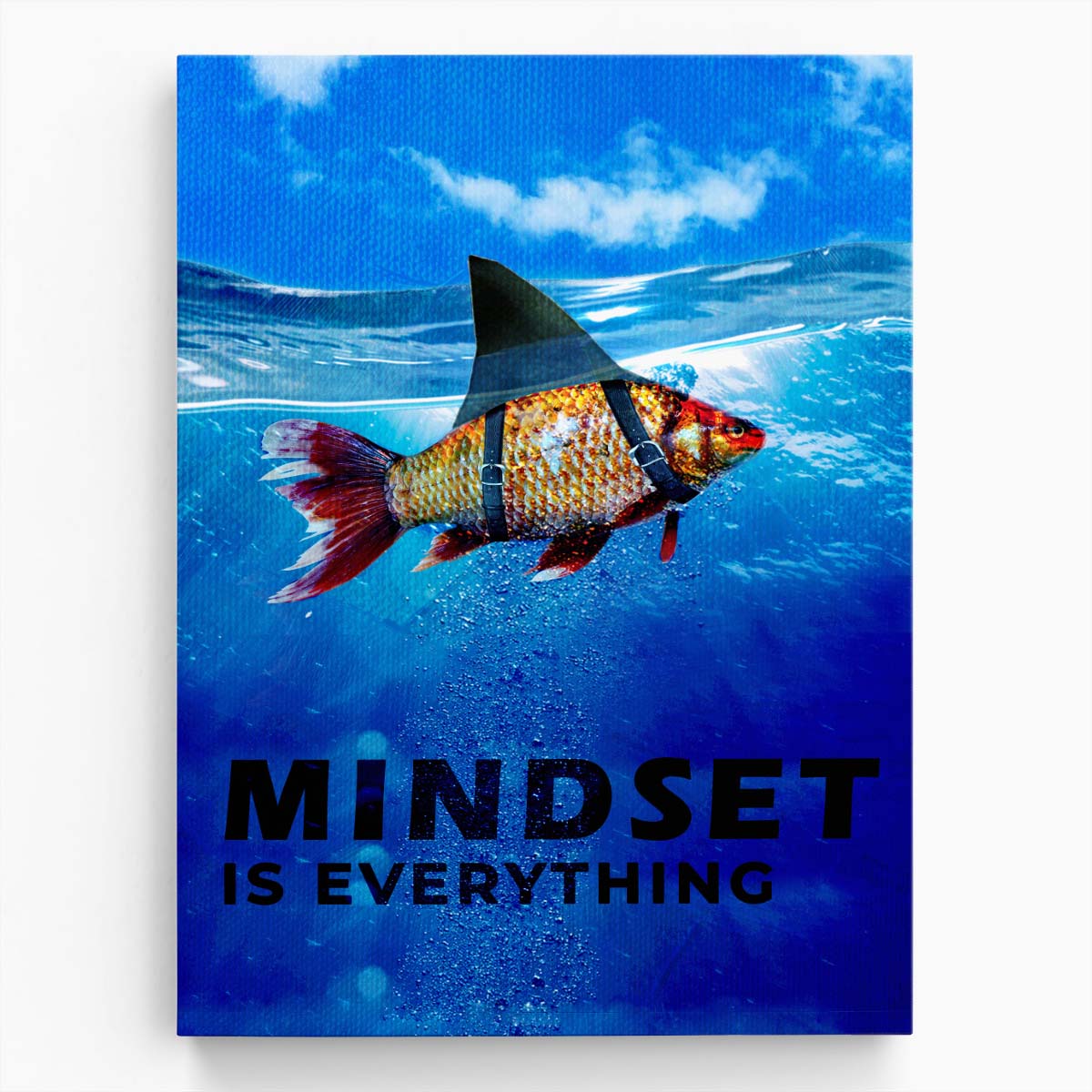 Mindset Is Everything Wall Art by Luxuriance Designs. Made in USA.