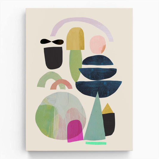 Colorful Abstract Illustration 'Nord No3' by Dan Hobday by Luxuriance Designs, made in USA