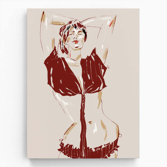 Sensual Figurative Fashion Illustration by Francesco Gulina by Luxuriance Designs, made in USA