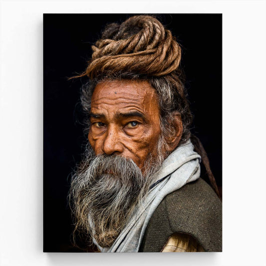Spiritual Indian Sadhu Portrait Photography by Rakesh J.V by Luxuriance Designs, made in USA