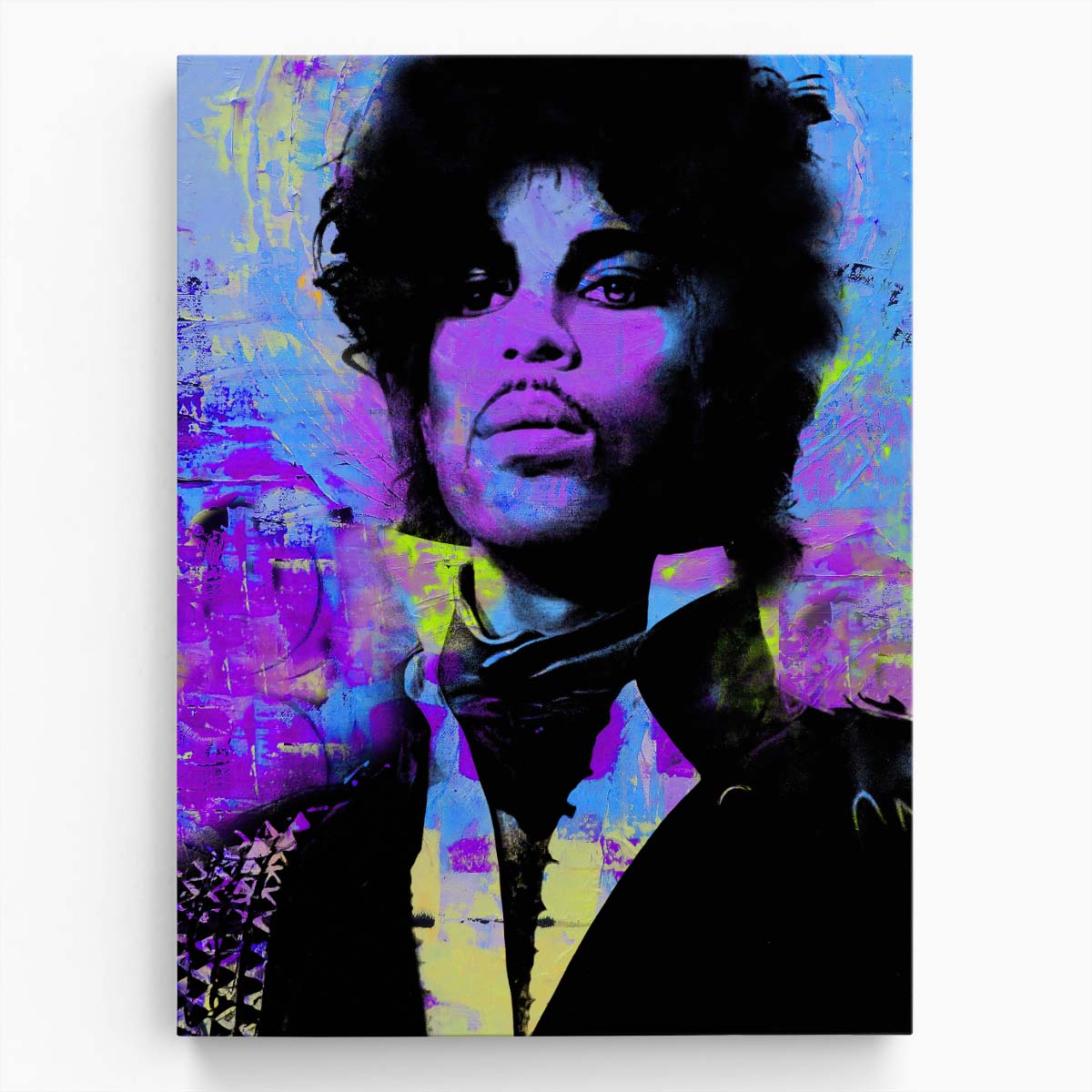 Prince Portrait Circles Graffiti Wall Art by Luxuriance Designs. Made in USA.