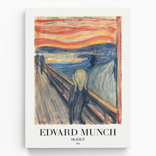Edvard Munch's Masterpiece 'The Scream' Acrylic Painting Poster by Luxuriance Designs, made in USA