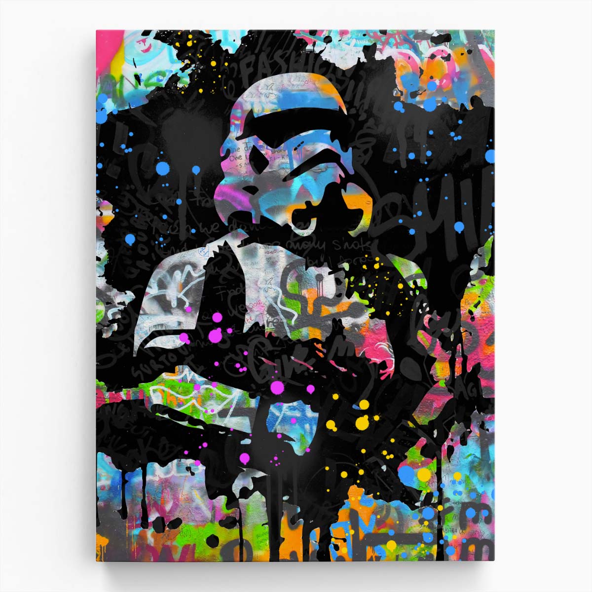 Storm Trooper Star Wars Graffiti Wall Art by Luxuriance Designs. Made in USA.