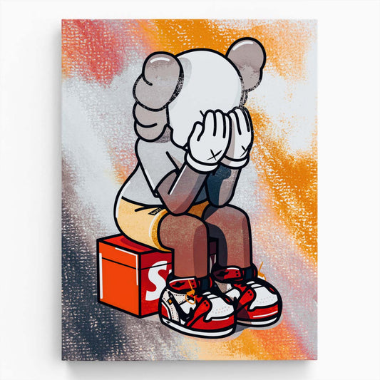 Supreme Kaws Cartoon Wall Art by Luxuriance Designs. Made in USA.