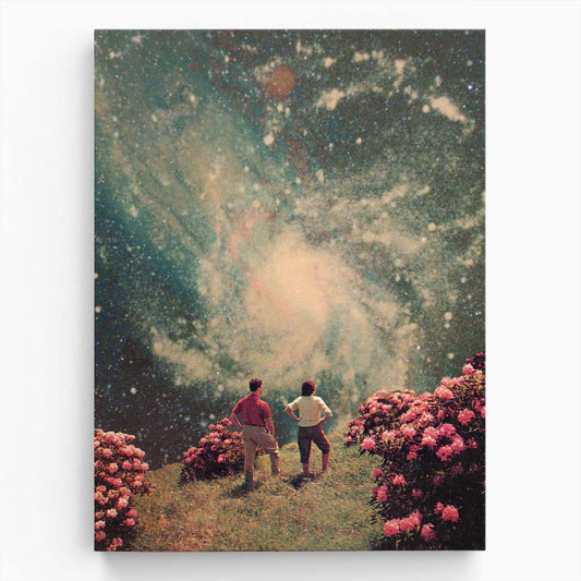 Surreal Starry Love Duo Digital Collage Art by Frank Moth by Luxuriance Designs, made in USA