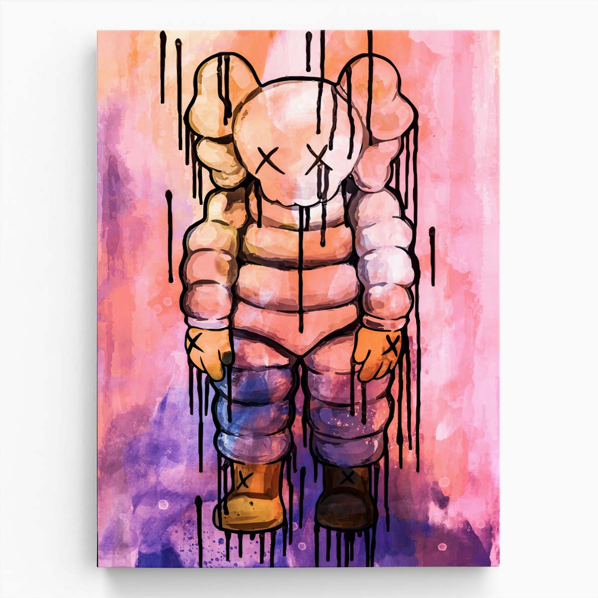 Tired Fat Kaws What Party Wall Art by Luxuriance Designs. Made in USA.
