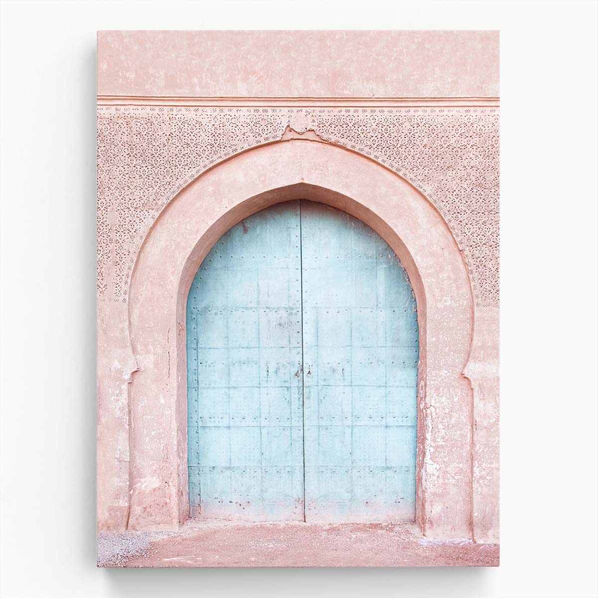 Turquoise Moroccan Door Photography Architecture & Cityscape Wall Art by Luxuriance Designs, made in USA