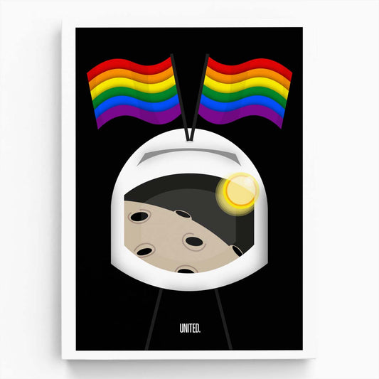 Inspirational LGBT Astronaut Helmet Art by Frances Collett by Luxuriance Designs, made in USA