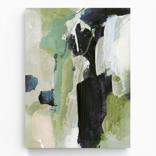 Dan Hobday's Modern Minimalistic Green Waterfall Abstract Illustration by Luxuriance Designs, made in USA