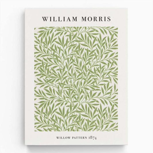 Vintage William Morris Willow Pattern Floral Illustration Poster by Luxuriance Designs, made in USA
